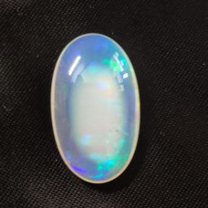 Natural Ethiopian opal 21x12mm oval cabochon 7.9 cts natural opal full of fire for jewelry making